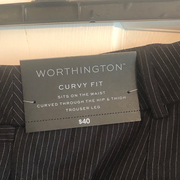 NWT Worthington Curvy Fit Trouser Leg Pants size 4 - Picture 3 of 5